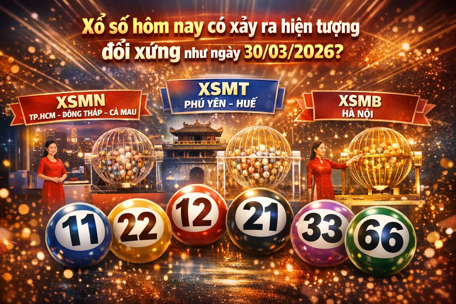 Xổ số hôm nay có xảy ra hiện tượng đối xứng như ngày 30/03/2026?